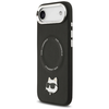 iPhone 17 Air Karl Lagerfeld Choupette Pin MagSafe tok Fekete - 0. kép