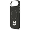 iPhone 17 Air Karl Lagerfeld Choupette Pin MagSafe tok Fekete - 4. kép
