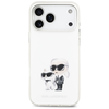 iPhone 17 Pro Max Karl Lagerfeld IML Aquarelle Karl & Choupette & Logo MagSafe fehér tok - 1. kép