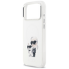 iPhone 17 Pro Max Karl Lagerfeld IML Aquarelle Karl & Choupette & Logo MagSafe fehér tok - 4. kép