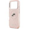 iPhone 17 Pro Karl Lagerfeld IML Glitter Karl & Choupette Fejek Logó MagSafe tok Rózsaszín tok, - 4. kép