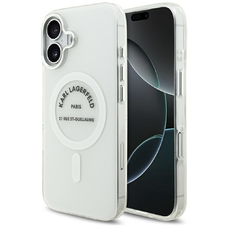 iPhone 17 Karl Lagerfeld IML Karl RSG Logo MagSafe tok, átlátszó