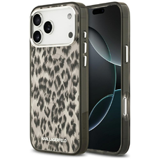 iPhone 17 Pro Max Karl Lagerfeld IML Leopárd Mintás MagSafe tok barna Tok