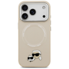 iPhone 17 Pro Max Karl Lagerfeld Karl & Choupette Pins MagSafe tok Bézs tok - 1. kép