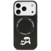 iPhone 17 Pro Max Karl Lagerfeld Karl & Choupette Pins MagSafe tok Fekete tok - 1. kép