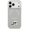 iPhone 17 Pro Max Karl Lagerfeld Karl & Choupette Pins MagSafe szürke tok - 1. kép