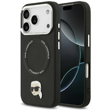 iPhone 17 Pro Karl Lagerfeld Karl Pin MagSafe tok Fekete