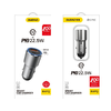 Dudao USB / USB autós töltő Type C Power Delivery Quick Charge 22.5 W Szürke (R4PQ) - 3. kép