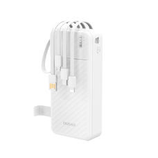 Dudao K11 Pro 20000mAh Powerbank beépített kábelekkel - Fehér