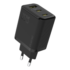 Dudao A29 65W GaN Hálózati USB-C töltő adapter 2 x USB-C + 1 x USB-A - Fekete