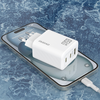 Dudao A29 65W GaN Fali Töltő 2 x USB-C + 1 x USB-A - Fehér - 4. kép