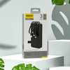 Dudao K11 Pro 20000mAh Powerbank beépített kábelekkel - Fekete - 2. kép