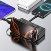 Dudao K11 Pro 20000mAh Powerbank beépített kábelekkel - Fekete - 4. kép