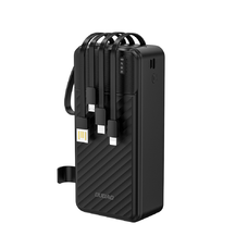 Dudao K11 Max 30000mAh Powerbank beépített kábelekkel - Fekete
