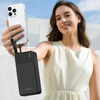 Dudao K11 Max 30000mAh Powerbank beépített kábelekkel - Fekete - 4. kép