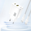 Dudao A27 MaxC 35W Fali Töltő + USB-C Kábel - Fehér - 2. kép