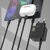 Dudao A28C 45W GaN Fali Töltő + USB-C Kábel - Fekete - 1. kép