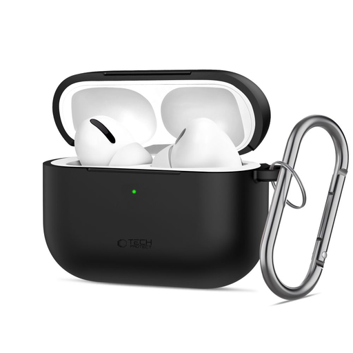 Apple AirPods Pro 3 Tech-Protect Silicone Hook tok Fekete Apple AirPods Pro 3 Tech-Protect Silicone Hook tok Fekete