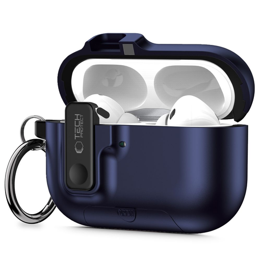Apple AirPods Pro 3 Tech-protect Slim Hook Sötétkék tok Apple AirPods Pro 3 Tech-protect Slim Hook Sötétkék tok