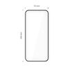 Xiaomi Redmi 15C / Poco C85 üvegfólia Tech-Protect Glass Fit+ 2-pack fekete üvegfólia - 0. kép