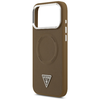iPhone 17 Pro Max Guess - Hardcase Triangle Logo MagSafe (GUHMP17XPSDTSCMW) - Barna tok - 4. kép