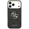 iPhone 17 Pro Max Guess - Big 4G Classic Logo nagy pánttal és fém gombokkal (GUHCP17XP4G4BCSK) - Fekete tok - 1. kép