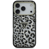 iPhone 17 Pro Max - Guess - Leopárd Csillogó MagSafe (GUHMP17XHLEGTGLK) - Fekete tok - 1. kép