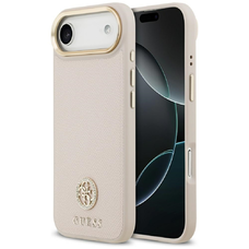 iPhone 17 Air Guess - Grained Strass Logo MagSafe (GUHMP17MPGCRMDEP) - Pink tok