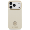 iPhone 17 Pro Guess - Grained Strass Logo MagSafe (GUHMP17LPGCRMDEE) - Bézs tok - 0. kép