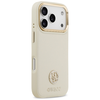iPhone 17 Pro Guess - Grained Strass Logo MagSafe (GUHMP17LPGCRMDEE) - Bézs tok - 1. kép