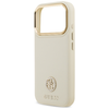 iPhone 17 Pro Guess - Grained Strass Logo MagSafe (GUHMP17LPGCRMDEE) - Bézs tok - 2. kép