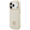 iPhone 17 Pro Guess - Grained Strass Logo MagSafe (GUHMP17LPGCRMDEE) - Bézs tok - 4. kép