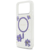 iPhone 17 Pro Max Guess Resin Flowers and Glitter MagSafe - Lila tok - 2. kép