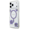 iPhone 17 Pro Max Guess Resin Flowers and Glitter MagSafe - Lila tok - 3. kép