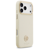 iPhone 17 Pro Max - Guess Grained Strass Logo MagSafe tok - Bézs (GUHMP17XPGCRMDEE) - 1. kép