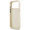 iPhone 17 Pro Max - Guess Grained Strass Logo MagSafe tok - Bézs (GUHMP17XPGCRMDEE) - 3. kép