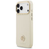 iPhone 17 Pro Max - Guess Grained Strass Logo MagSafe tok - Bézs (GUHMP17XPGCRMDEE) - 4. kép