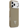 iPhone 17 Pro Guess - Grained Triangle Logo MagSafe (GUHMP17LPGTSPSW) - Barna tok - 0. kép
