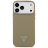 iPhone 17 Pro Guess - Grained Triangle Logo MagSafe (GUHMP17LPGTSPSW) - Barna tok - 1. kép
