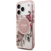iPhone 17 Pro Max Pink Guess IML Flower & Tonal Circle MagSafe (GUHMP17XHFWBDCEP) tok - 1. kép
