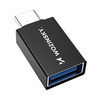 Wozinsky W10GY1S USB-C - USB-A 3.2 10Gb/s Adapter - Fekete - 0. kép