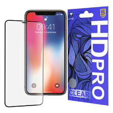 iPhone X / iPhone XS / iPhone 11 Pro Lito - HD Pro Clear - Fekete üvegfólia