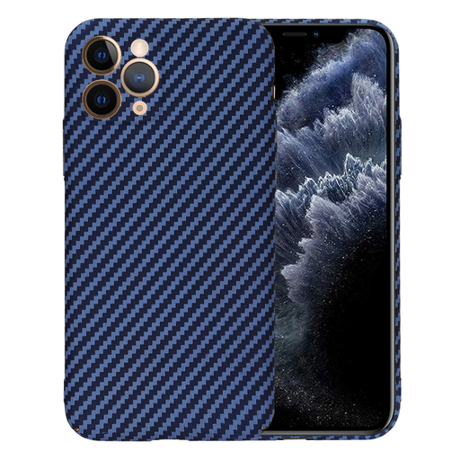 iPhone 11 Pro Techsuit - Carbonite FiberShell - Cyan tok