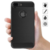 iPhone 7 Plus Carbon Silicone Techsuit - Fekete tok - 0. kép