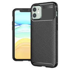 iPhone 11 Techsuit - CarbonFiber - Black tok