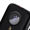 Dudao K14 10000mAh power bank with USB-C / Lightning cables - black - 0. kép