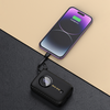 Dudao K14 10000mAh power bank with USB-C / Lightning cables - black - 1. kép