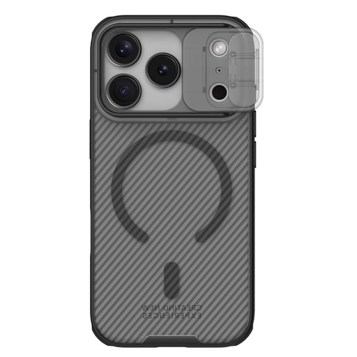 Apple iPhone 17 Pro Átlátszó Fekete Nillkin CamShield PRO Mágneses Kemény Tok