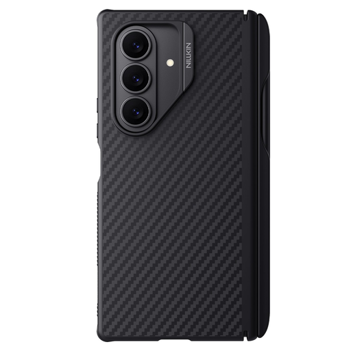 Samsung Galaxy Z Fold 7 fekete Nillkin Synthetic Fiber PRO mágneses tolltartós tok
