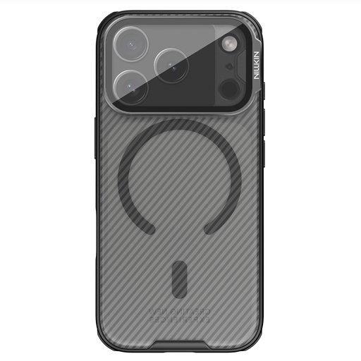 Apple iPhone 17 Pro Átlátszó Fekete Nillkin CamShield Prop Magnetic tok magsafe